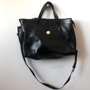 Black Zara shoulder bag.